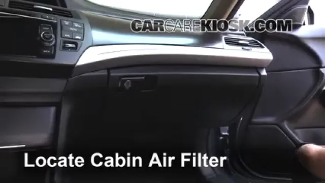 2013 Honda Crosstour EX-L 2.4L 4 Cyl. Air Filter (Cabin) Replace